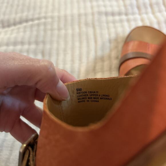 Kork Ease Downey Leather Slide Salmon Brown Buckle Size 9 Women’s - Picture 6 of 7